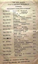 Gig List Acid Place Nov 70