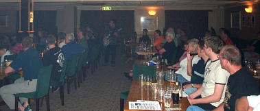 Red White & Bluesy Crowd with Nick wondering on Bass